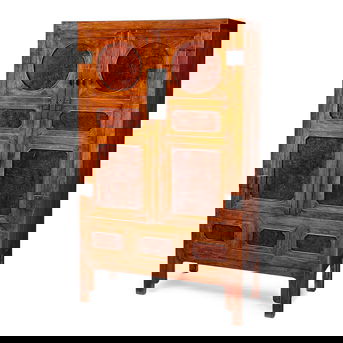 A Huanghuali and Yingmu Square-Corner Cabinet