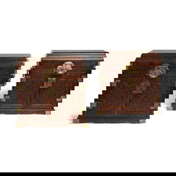 A Pair of Zitan Storage Chests, Guanpixiang