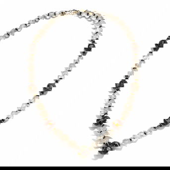 A Roman Rock Crystal and Face Bead Necklace