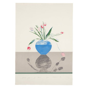 David Hockney <br>(British, b. 1937) <br>Pretty Tulips, 1970