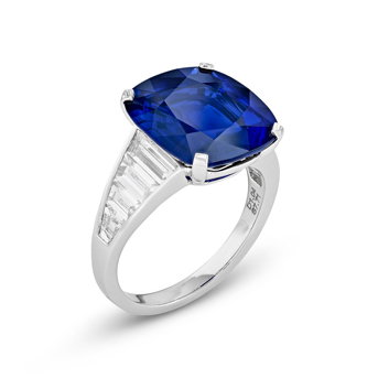 Sapphire and Diamond Ring
