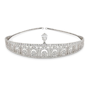 Impressive Cartier Art Deco Diamond Tiara