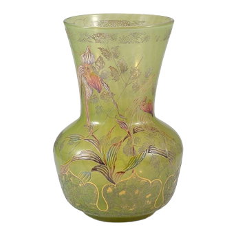 Émile Gallé (1846-1904) 'Sabot De Vénus' Vase