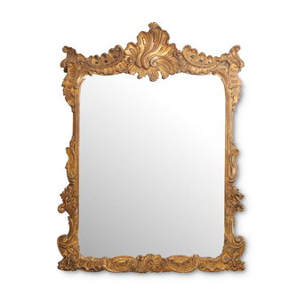 A giltwood Rococo style mirror, Continental, 18th century