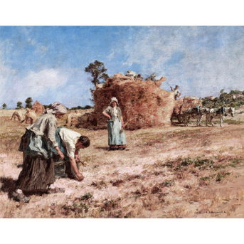 Léon Augustin Lhermitte (Mont-Saint-Père 1844-1925 Paris) Glaneuses près d'une meule
