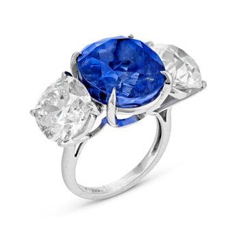 Sapphire and Diamond Ring