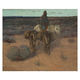 William Frederick Ritschel (American, 1864-1949) Desert Wanderer, Navajo