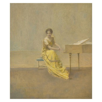 Thomas Wilmer Dewing (American, 1851-1938) The Music Lesson, 1921