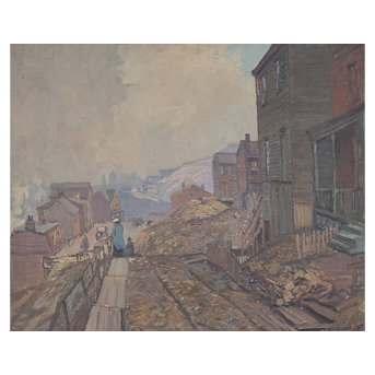 Edward Willis Redfield (American, 1869-1965) Overlooking Soho, Pittsburgh, 1918