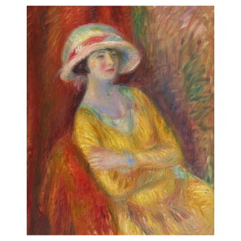 William Glackens (American, 1870-1938) The Yellow Dress
