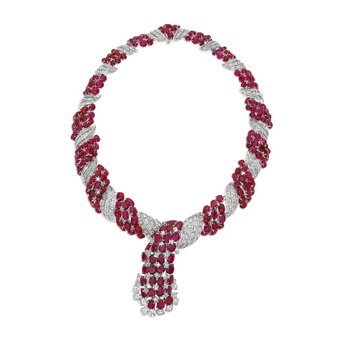 A Sensational David Webb Ruby and Diamond Necklace