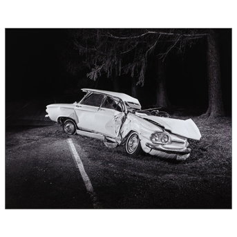 Robert Boltz (American, 1925-2006): Untitled (Car Wreck, Three Works)