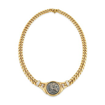 Bulgari Coin, Diamond and Ruby ‘Monete’ Necklace
