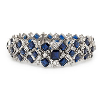 Oscar Heyman, Sapphire and Diamond Bracelet