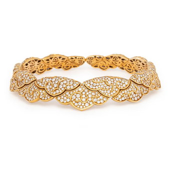 Marina B, Diamond and Yellow Gold 'Esclave' Choker Necklace
