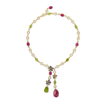 Bulgari Multi-Gem and Diamond ‘Flora' Necklace