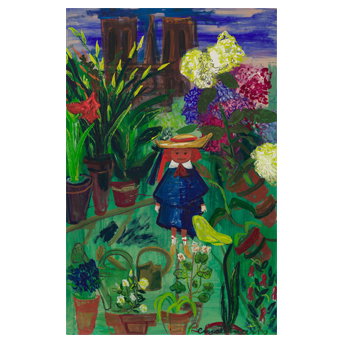Ludwig Bemelmans (1898-1962) Madeline in a garden