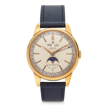 Rolex, Large 18k Pink Gold Triple Calendar ‘Padellone’ With Moon Phases, Ref. 8171