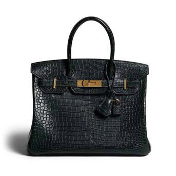 Hermès: Vert Fonce Matte Crocodile Birkin 30 2021