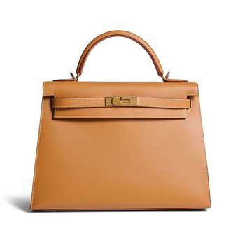 Hermès: Gold Chamonix Leather Kelly Ii Sellier 32 2000