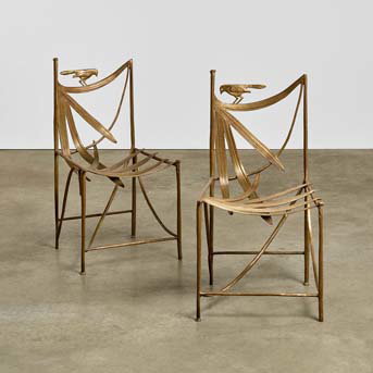Claude Lalanne (1925-2019) Pair of 'Williamsburg' Chairs