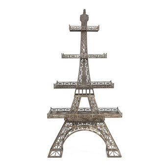 A Cast Metal Eiffel Tower Four-Tier Etagere