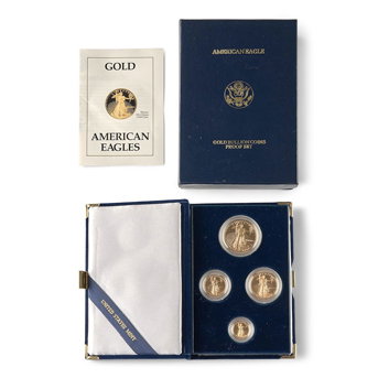 A United States 1989 Gold Eagle Four-Coin Proof Set