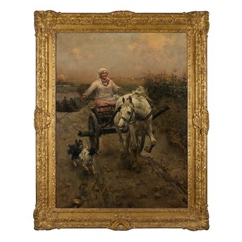 Alfred Wierusz-Kowalski (Polish, 1849-1915) The Merry Ride