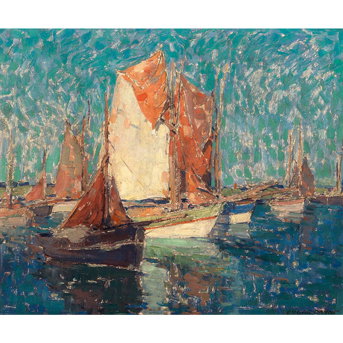Edgar Payne (1883-1947) Chioggia Boats
