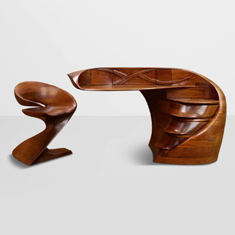 Michael Coffey (1928-2024) Unique 'EL Morro' Desk and 'Matador I' Chai