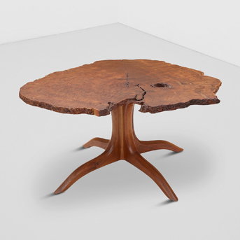 Studio of Sam Maloof (1916-2009) Rare Live-Edge Dining Table