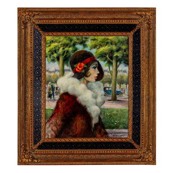 Francois Batet (French, b. 1923) Parisienne