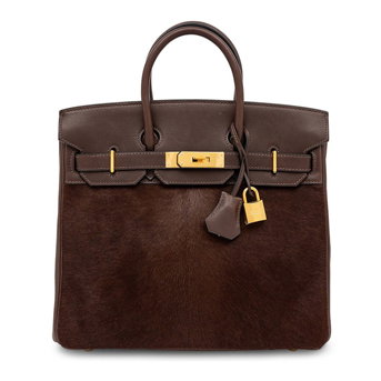 Hermès, Limited Edition HAC Birkin 28 in Pony Hair & Box Leather