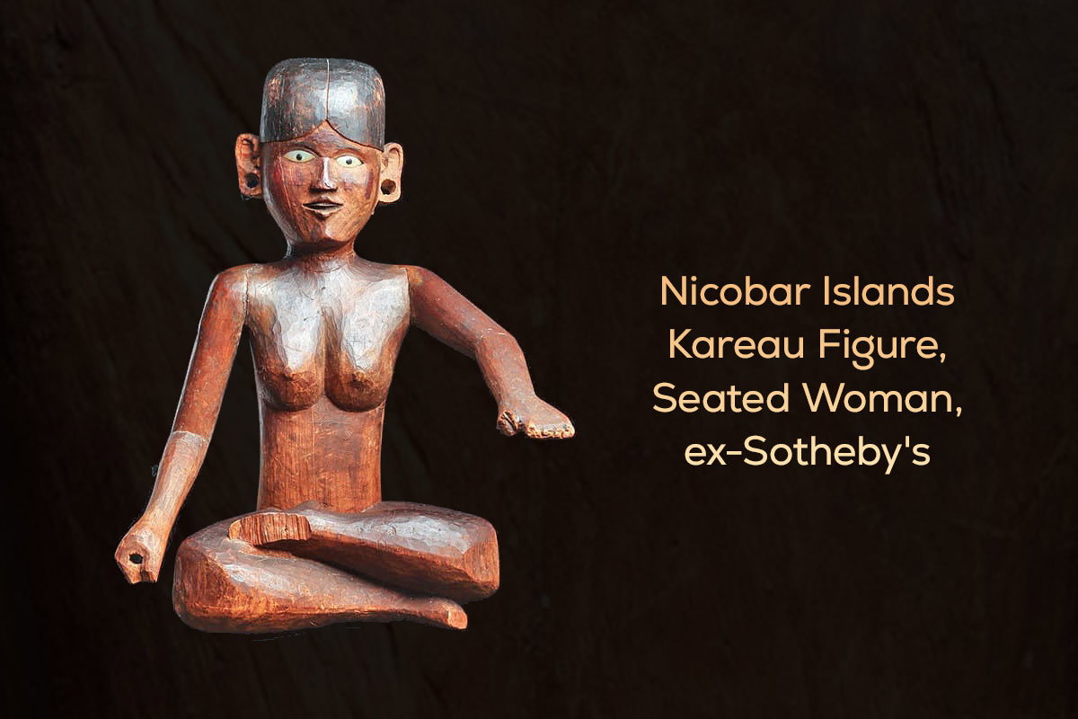 Nicobar Islands Kareau Figure, Seated Woman, ex-Sotheby's
