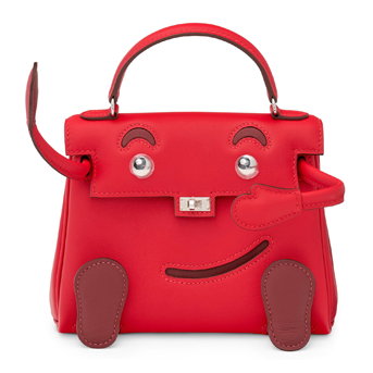 A Limited Edition Rouge Radieux & Rouge H Swift Leather Quelle Idole Kelly Doll With Palladium