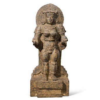 A Granite Figure of Kali South India, Vijayanagar Period, 15th Century
