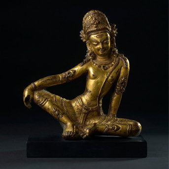 A Gilt-Repousse <br>Figure of Indra