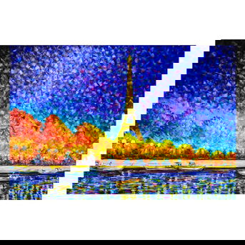 Svyatoslav Shyrochuk- Original Oil on Canvas 'City Of Lights'