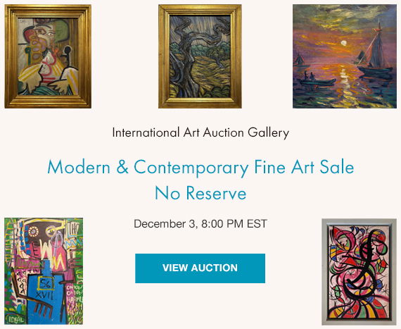 Modern & Contemporary Fine Art Sale/No Reserve