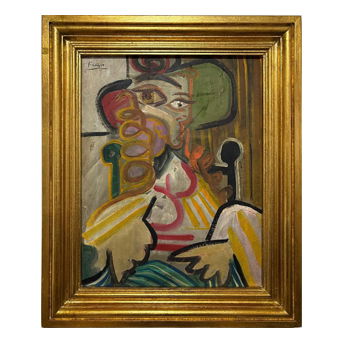 Pablo Picasso<br>(Spanish, 1881-1973)<br>Oil on Canvas