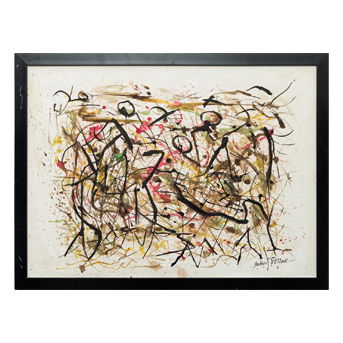 Jackson Pollock Mixed Media on Paper (c. 1949) (attrib/aft)