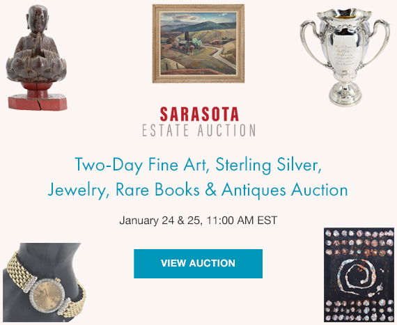 Two-Day Important Fine Art, Sterling Silver, Jewelry, Rare Books & Antiques Auction