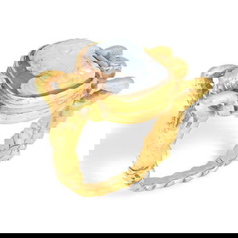 Hardstone Cameo Renaissance Revival Ring