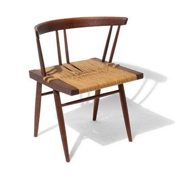 George Nakashima (American, 1905-1990) Grass-seated chair, 1958