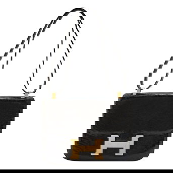 Hermès Black Salvator Lizard 'Constance' Bag