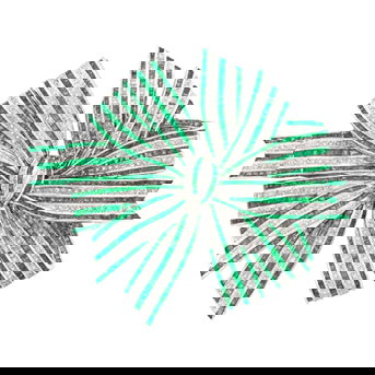 Oversized White Gold, Emerald and Diamond Bow Clip-Brooch